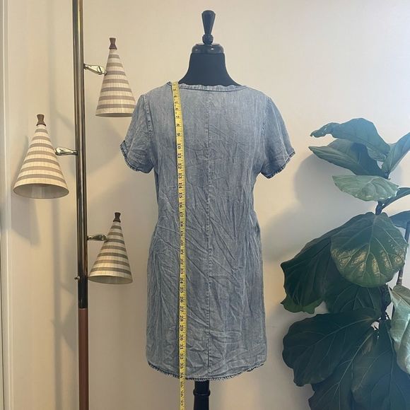 Vintage | Light Wash Denim Shift Dress - Picture 5 of 6